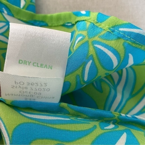 LILLY Pulitzer Reena Ruffle Sleeveless 100% SILK Top Size 2 - Picture 7 of 7